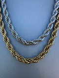 Collana intrecciata INOX 8mm LUXURY