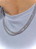 Collana Tennis Luxury 4mm ARGENTO 925 + MOISSANITE