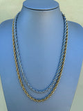 Collana intrecciata INOX 5mm LUXURY