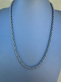 Collana intrecciata INOX 5mm LUXURY