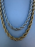 Collana intrecciata INOX 8mm LUXURY