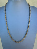 Collana intrecciata INOX 5mm LUXURY