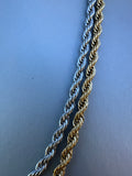 Collana intrecciata INOX 5mm LUXURY