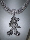 Collana Cuban MIAMI BIG 20MM Luxury + TRAPBOY ICE
