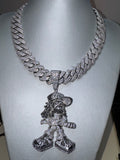 Collana Cuban MIAMI BIG 20MM Luxury + TRAPBOY ICE