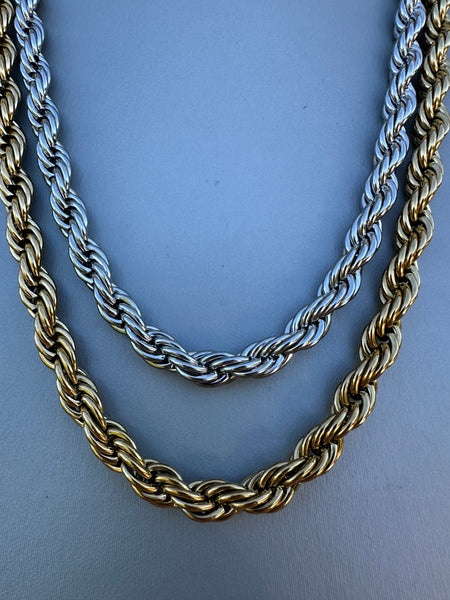Collana intrecciata INOX 8mm LUXURY