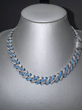 Collana Cuban MIAMI AQUA 14MM Luxury