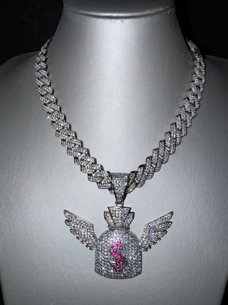 Collana Cuban MIAMI Luxury + MONEY BAG