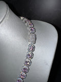 Collana Tennis EGO V2 BIG 12MM ROSA Luxury