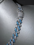 Collana Cuban MIAMI AQUA 14MM Luxury