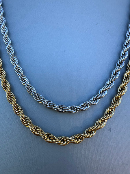 Collana intrecciata INOX 5mm LUXURY