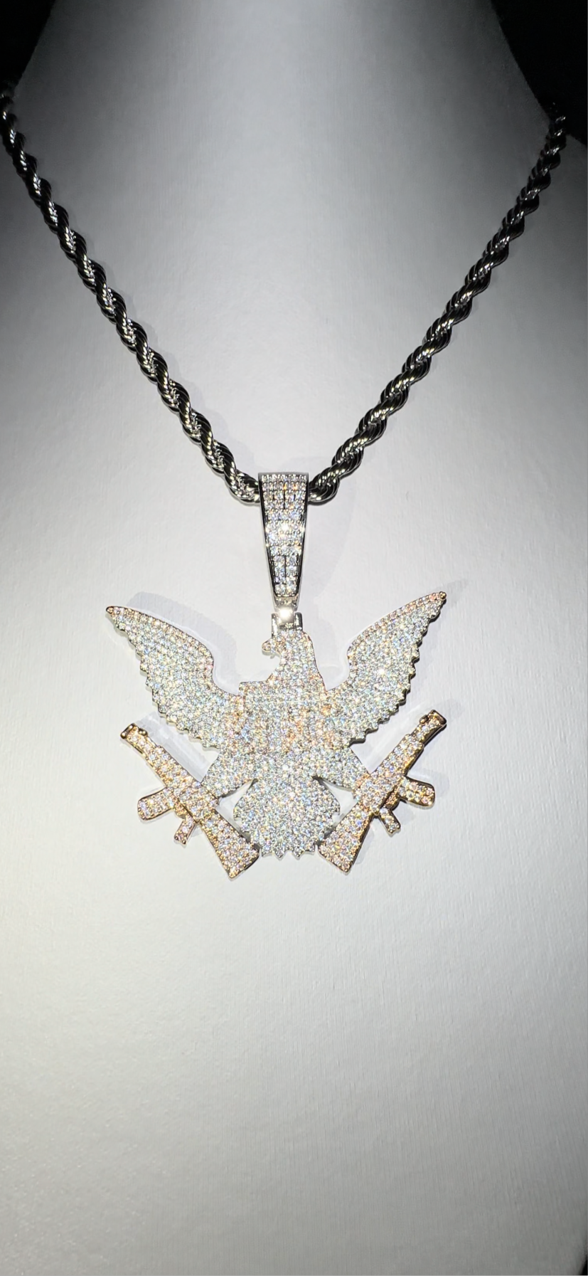 Polizia Di Stato : Ciondolo In Argento 925 Con L'Aquila Simbolo - Pendente Con Fregio - Foto 11