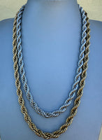 Collana intrecciata INOX 8mm LUXURY