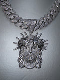 Collana Cuban MIAMI BIG 20MM Luxury + JESUS V2 ICE