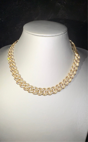 Collana Cuban FLEX Baguette Luxury