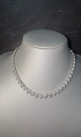 Collana Tennis Cuori 8mm Luxury
