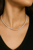 Collana Tennis Luxury 4mm ARGENTO 925 + MOISSANITE
