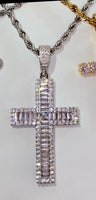 Collana Croce Baguette Luxury